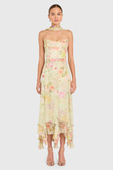 Monterey Dress With Scarf in Whistledown