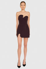 Strapless Puzzle Mini Dress