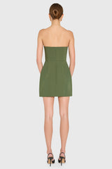 Strapless Puzzle Mini Dress