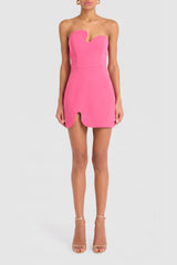 Strapless Puzzle Mini Dress