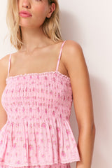 Condie Floral Cotton Voile Top