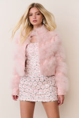 Curran Feather & Sequin Jacket