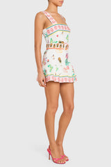 Lena Romper in Postcard