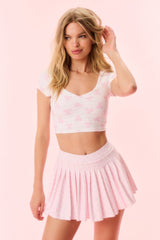 Dancia Printed Active Skort