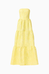 Luella Strapless Gown in Yellow