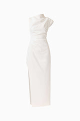 Coralie Maxi Gown in Pearl White