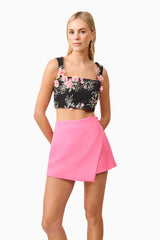 Klara Asymmetrical Skort in Pink