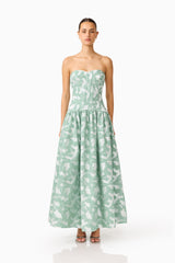 Lisette Sweetheart Gown in Sea Green
