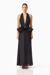 Fiorina Halter Gown in Black