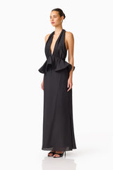 Fiorina Halter Gown in Black