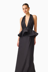Fiorina Halter Gown in Black