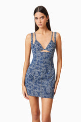 Denver Party Mini Dress In Blue