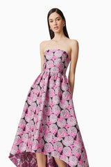 Aimee Strapless Gown in Pink
