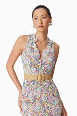 Rue Crochet Midi Dress in Purple