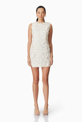 Scarlett Mini Shift Dress in White