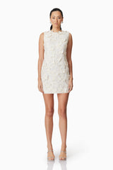 Scarlett Mini Shift Dress in White