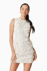 Scarlett Mini Shift Dress in White
