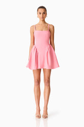 Risa Mini Dress in Bubblegum Pink