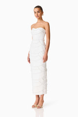 Lucine Strapless Gown in White