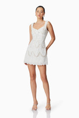 Eliza Mini Dress in White