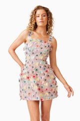 Aviva Party Mini Dress in Pink