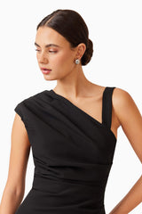 Kourtney Midi Dress in Black
