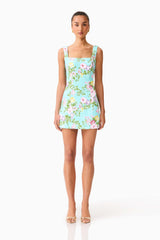 Emmeline Sequin Mini Dress in Mint Green