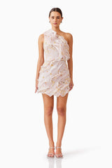 Tulsia Floral Mini Dress in Pink