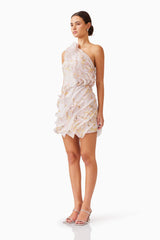 Tulsia Floral Mini Dress in Pink