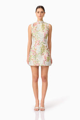 Calaantha Shift Mini Dress in Floral