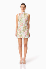 Calaantha Shift Mini Dress in Floral