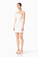 Sydney Strapless Mini Dress in White