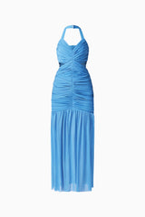 Elena Halter Gown in Blue