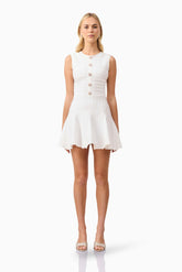 Fiona Mini Dress in White