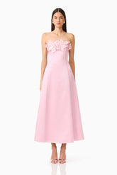 Espera Applique Gown in Rose Pink