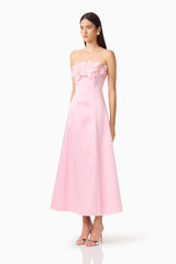 Espera Applique Gown in Rose Pink
