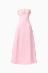 Espera Applique Gown in Rose Pink