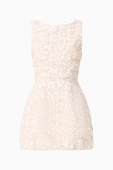 Silvana Tulip Mini Dress in Cream