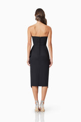 Reception Midi Dress In Black