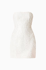 Daelia Strapless Mini Dress in White