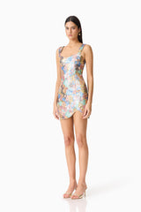Athea Sequin Mini Dress in Floral
