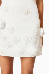 Lilydale Shift Mini Dress In White