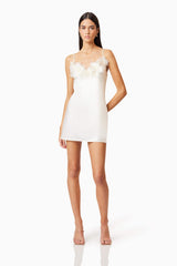 Katalina 3D Mini Dress In White