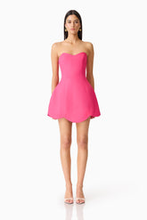 Noralyn Strapless Mini Dress in Pink
