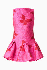 Lorena Jacquard Mini Dress in Pink