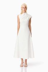 Rafaela Midi Dress in White