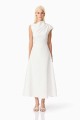 Rafaela Midi Dress in White