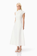 Rafaela Midi Dress in White