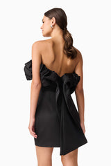 Sharon Strapless Mini Dress in Black