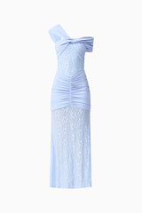 Valencia Lace Gown in Blue
